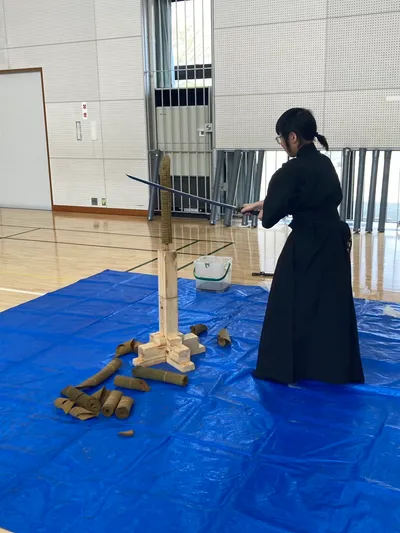 試し斬り稽古を行いました ギャラリー画像 4