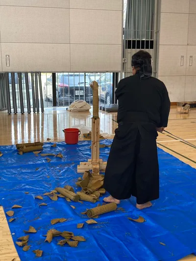 試し斬り稽古を行いました ギャラリー画像 1