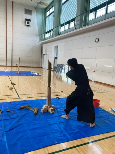 試し斬り稽古を行いました ギャラリー画像 3